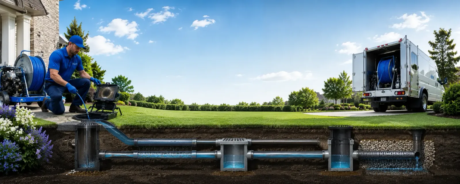 Outdoor drain cleaning information for Ovalo, TX
